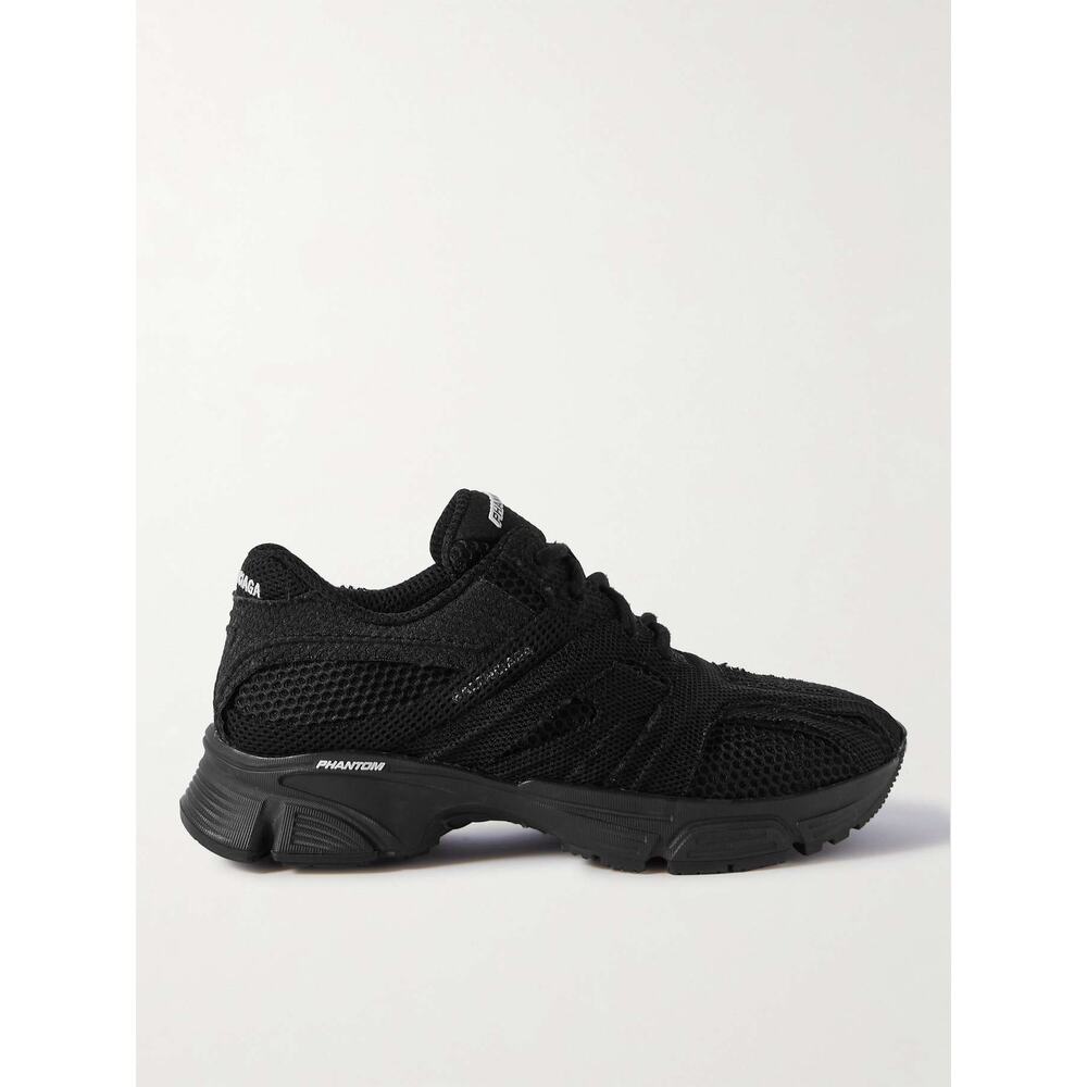Balenciaga‎ Phantom Mesh Lace Up Sneakers Men Size 46 Black EXCELLENT